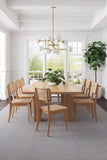 Manhattan Comfort Giverny Industry Chic Dining Chair- Set of 4 Nature 2-DCCA04-NA