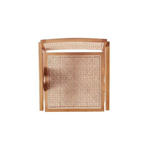 Manhattan Comfort Hamlet Industry Chic Dining Arm Chair - Set of 2 Nature 2-DCCA09-NA