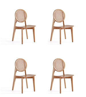 Manhattan Comfort Versailles Industry Chic Dining Chair- Set of 4 Nature 2-DCCA11-NA