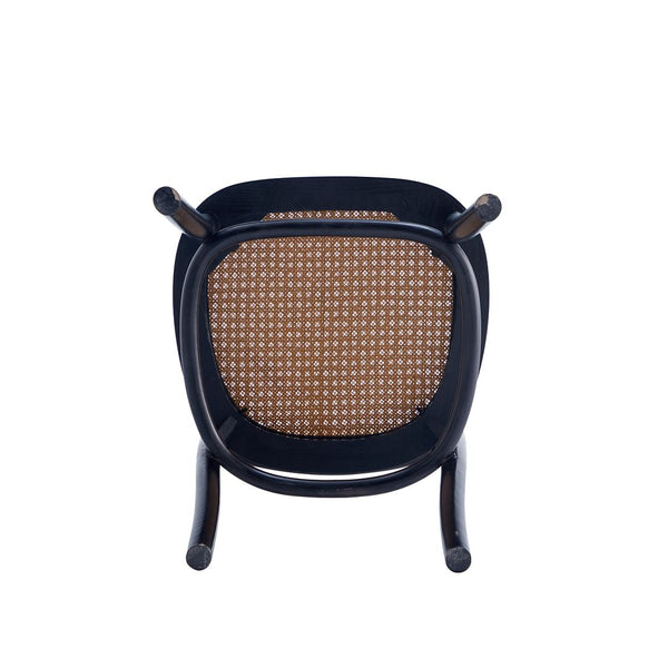 Manhattan Comfort Paragon 2.0 Industry Chic Dining Chair - Set of 4 Black and Grey 2-DCCA12-BK