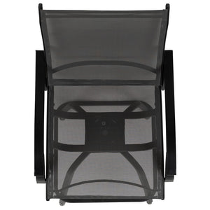 English Elm Valerie Patio Bar Stools Set of 2 - All-Weather 360° Swivel High-Back Design for Ultimate Comfort Gray 2-ET-SWVLPTO-30-GR-GG