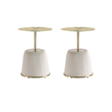 Anderson End Table 1.0 in Cream - Set of 2 2-ET004-CR Manhattan Comfort