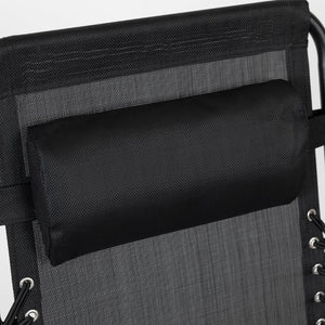 English Elm Celestial Zero Gravity Lounge Chair Set of 2 - Ergonomic, Portable, and Adjustable Comfort for Relaxation Black 2-GM-103122SS-BK-GG