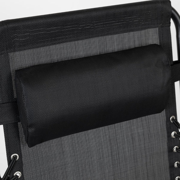 English Elm Celestial Zero Gravity Lounge Chair Set of 2 - Ergonomic, Portable, and Adjustable Comfort for Relaxation Black 2-GM-103122SS-BK-GG