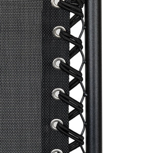 English Elm Celestial Zero Gravity Lounge Chair Set of 2 - Ergonomic, Portable, and Adjustable Comfort for Relaxation Black 2-GM-103122SS-BK-GG