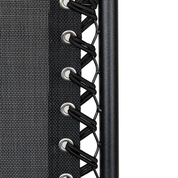 English Elm Celestial Zero Gravity Lounge Chair Set of 2 - Ergonomic, Portable, and Adjustable Comfort for Relaxation Black 2-GM-103122SS-BK-GG