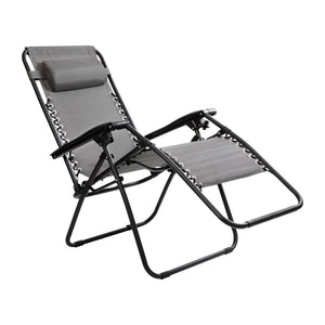 English Elm Celestial Zero Gravity Lounge Chair Set of 2 - Ergonomic, Portable, and Adjustable Comfort for Relaxation Gray 2-GM-103122SS-GR-GG