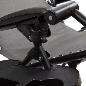 English Elm Celestial Zero Gravity Lounge Chair Set of 2 - Ergonomic, Portable, and Adjustable Comfort for Relaxation Gray 2-GM-103122SS-GR-GG