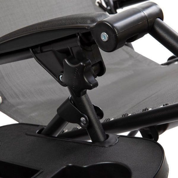 English Elm Celestial Zero Gravity Lounge Chair Set of 2 - Ergonomic, Portable, and Adjustable Comfort for Relaxation Gray 2-GM-103122SS-GR-GG