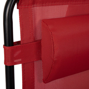 English Elm Celestial Zero Gravity Lounge Chair Set of 2 - Ergonomic, Portable, and Adjustable Comfort for Relaxation Red 2-GM-103122SS-RD-GG