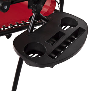 English Elm Celestial Zero Gravity Lounge Chair Set of 2 - Ergonomic, Portable, and Adjustable Comfort for Relaxation Red 2-GM-103122SS-RD-GG