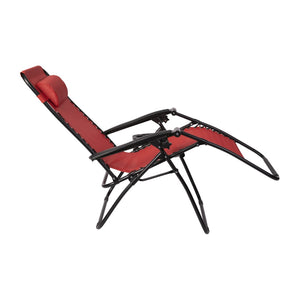 English Elm Celestial Zero Gravity Lounge Chair Set of 2 - Ergonomic, Portable, and Adjustable Comfort for Relaxation Red 2-GM-103122SS-RD-GG