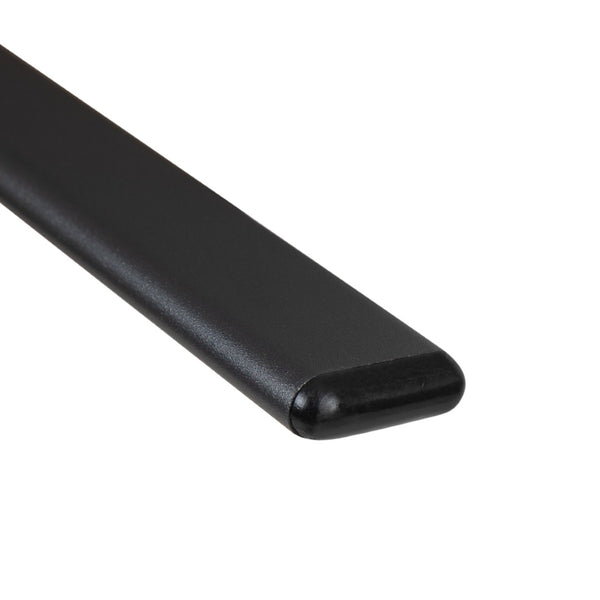 English Elm 2 Pack Brazos Series Outdoor Barstools with Comfort Sling Upholstery and Durable Metal Frame Black 2-JJ-092H-GG