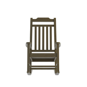English Elm Set of 2 Winston All-Weather Rocking Chairs for Ultimate Comfort and Style on Your Porch or Patio Mahogany 2-JJ-C14703-MHG-GG