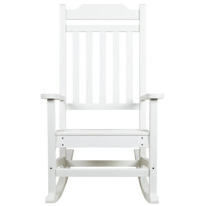English Elm Set of 2 Winston All-Weather Rocking Chairs for Ultimate Comfort and Style on Your Porch or Patio White 2-JJ-C14703-WH-GG