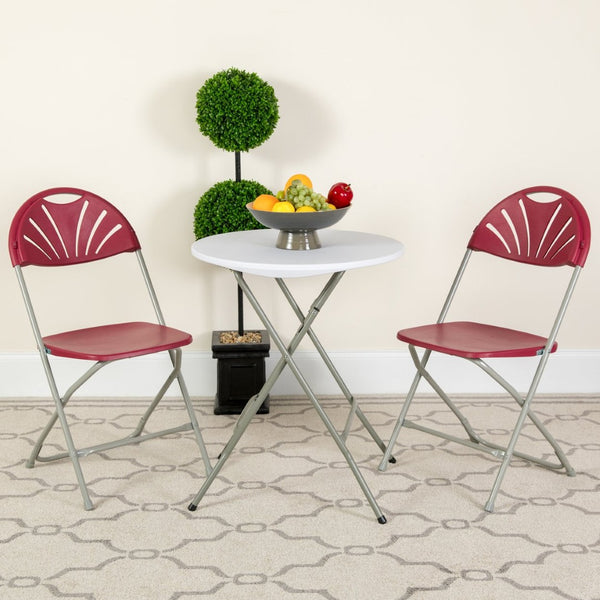 English Elm 2 Pack HERCULES Series Folding Chairs with 650 lb Capacity for Events, Home Use, and Storage Solutions Burgundy 2-LE-L-4-BUR-GG