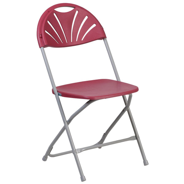 English Elm 2 Pack HERCULES Series Folding Chairs with 650 lb Capacity for Events, Home Use, and Storage Solutions Burgundy 2-LE-L-4-BUR-GG