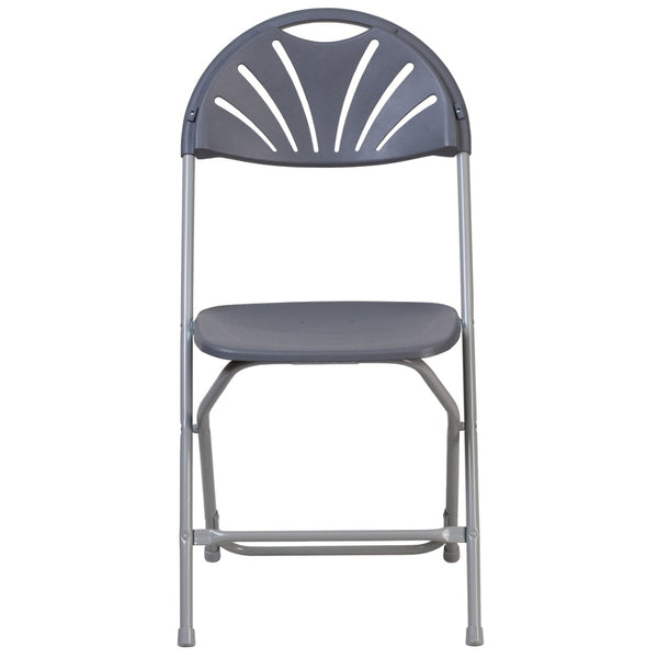 English Elm 2 Pack HERCULES Series Folding Chairs with 650 lb Capacity for Events, Home Use, and Storage Solutions Charcoal 2-LE-L-4-CH-GG