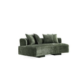 2-Piece Verandah 90.6" Sofa and Accent Chair in Olive Green 2-LSAC1769-OG Manhattan Comfort