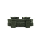 2-Piece Verandah 90.6" Sofa and Accent Chair in Olive Green 2-LSAC1769-OG Manhattan Comfort