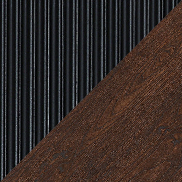 Duane Nightstand in Dark Brown and Black - Set of 2 2-NS-10GLF-BK Manhattan Comfort