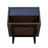 Duane Nightstand in Dark Brown and Navy Blue - Set of 2 2-NS-10GLF-NB Manhattan Comfort