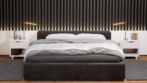 Manhattan Comfort Granville Modern 2- Piece Nightstand White 2-NS-5001