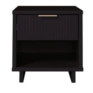 Manhattan Comfort Granville Modern 2- Piece Nightstand Black 2-NS-5002