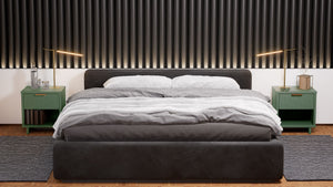 Manhattan Comfort Granville Modern 2- Piece Nightstand Sage Green 2-NS-5003