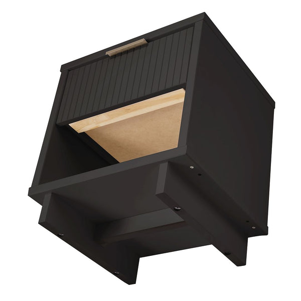 Manhattan Comfort Granville Modern 2- Piece Nightstand Dark Grey 2-NS-5005