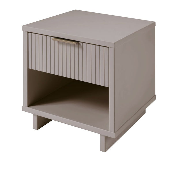 Manhattan Comfort Granville Modern 2- Piece Nightstand Light Grey 2-NS-5006