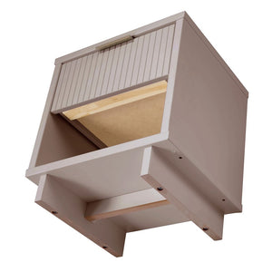 Manhattan Comfort Granville Modern 2- Piece Nightstand Light Grey 2-NS-5006