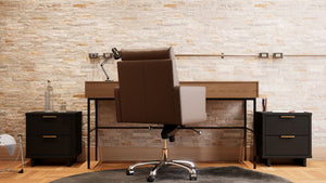 Manhattan Comfort Granville Modern 2- Piece Nightstand Black 2-NS-5012