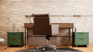 Manhattan Comfort Granville Modern 2- Piece Nightstand Sage Green 2-NS-5013