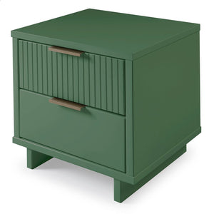 Manhattan Comfort Granville Modern 2- Piece Nightstand Sage Green 2-NS-5013
