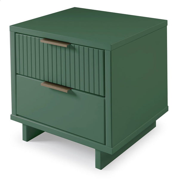 Manhattan Comfort Granville Modern 2- Piece Nightstand Sage Green 2-NS-5013