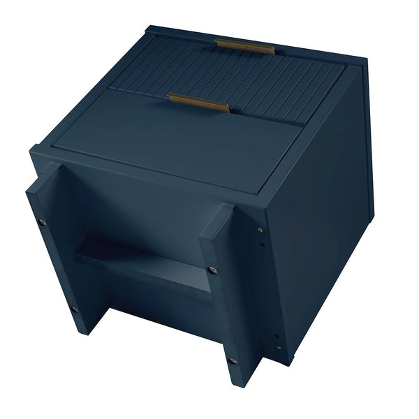 Manhattan Comfort Granville Modern 2- Piece Nightstand Midnight Blue 2-NS-5014