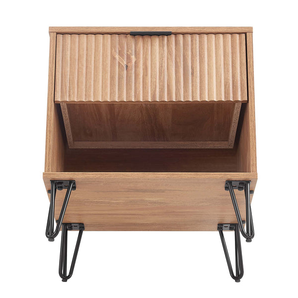 DUMBO 1.0 Nightstand in Golden Brown - Set of 2 2-NS001-GB Manhattan Comfort