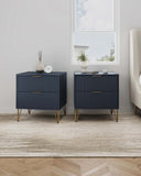 DUMBO 2.0 Nightstand in Midnight Blue - Set of 2 2-NS002-MB Manhattan Comfort