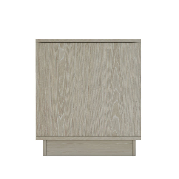 Manhattan Comfort Horizon Nightstand - Elegant Minimalist Design With Spacious Drawers And Easy No-tool Assembly Whitewashed Oak Mdp 2-ns003-ok