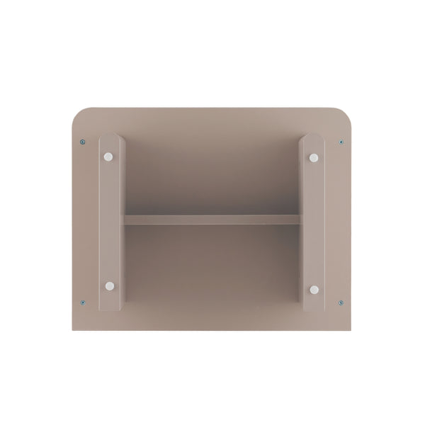 Manhattan Comfort Ella Nightstand With Two Full Extension Drawers - Effortless Elegance For Modern Living Spaces Mocha Mdf 2-ns005-mo