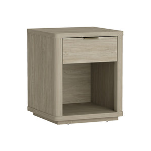 Manhattan Comfort Evelyn Modern Nightstand Set With Elegant Drawers And Gold Accents For A Serene Bedroom Retreat Natural Mdf 2-ns011-na