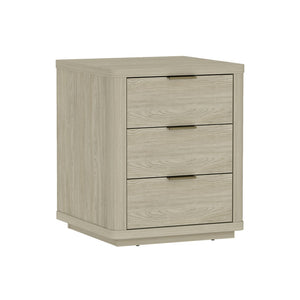 Manhattan Comfort Evelyn Modern Nightstand Set With Elegant Drawers And Gold Accents For A Serene Bedroom Retreat Natural Mdf 2-ns013-na
