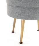 Bailey Ottoman in Grey with Gold Feet- Set of 2 2-OT003-GY Manhattan Comfort