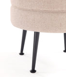 Bailey Ottoman in Oatmeal  with Black Feet- Set of 2 2-OT003-OTB Manhattan Comfort