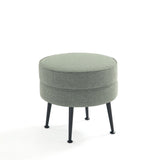 Bailey Ottoman in Sage Green with Black Feet- Set of 2 2-OT003-SGB Manhattan Comfort