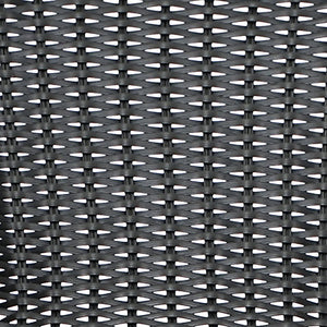 English Elm Lila Set of 2 Commercial-Grade Indoor-Outdoor Rattan Barstools with Durable Aluminum Frame Design Black 2-SDA-AD632032R-BK-GG