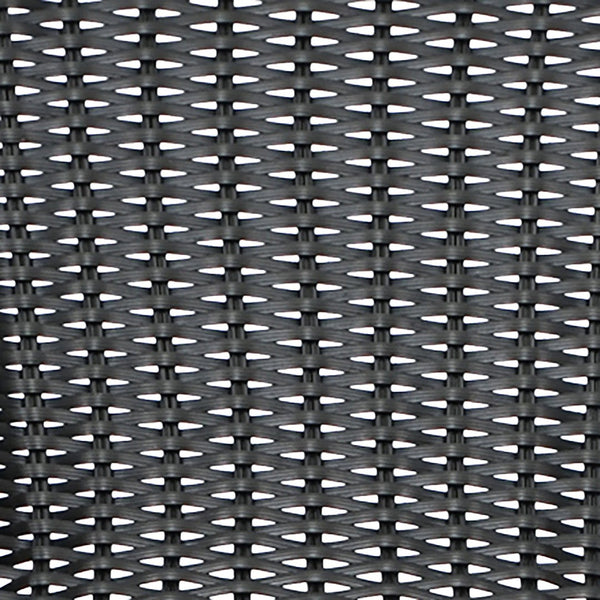 English Elm Lila Set of 2 Commercial-Grade Indoor-Outdoor Rattan Barstools with Durable Aluminum Frame Design Black 2-SDA-AD632032R-BK-GG