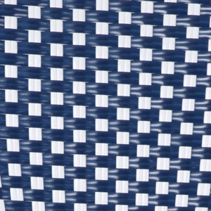 English Elm Bordeaux Set of 2 Stackable Bistro Barstools for Indoor/Outdoor Use, Commercial-Grade Durability Navy & White/Natural Frame 2-SDA-AD642001-BS-NVYWH-NAT-GG