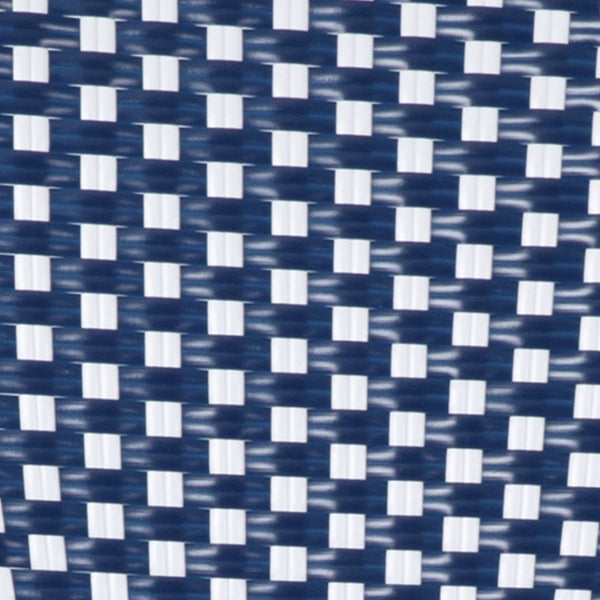 English Elm Bordeaux Set of 2 Stackable Bistro Stools - Commercial Grade, Stylish Indoor/Outdoor Seating Solution Navy & White/Natural Frame 2-SDA-AD642001-CS-NVYWH-NAT-GG